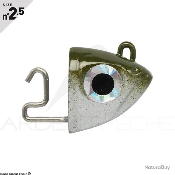 T�te plomb�e FIIISH Black minnow 105 Shore 8g Khaki - BM3048 - x2