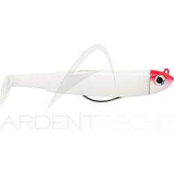 Leurre souple FIIISH Black minnow combo 105 Shore / 8g / White - Red head - BM3045