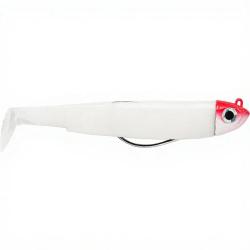 Leurre souple FIIISH Black minnow combo 105 Shore / 8g / White - Red head - BM3045