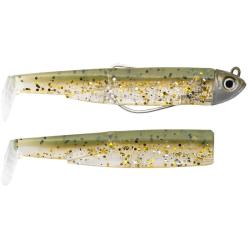 Leurre souple FIIISH Black minnow combo 105 Shore / 8g / Khaki glitter - BM3142