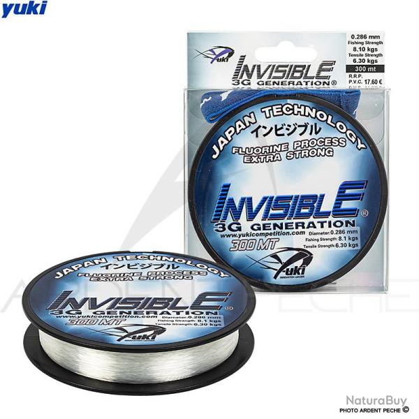 Fil nylon YUKI Invisible 3G generation 300m � 0.28mm