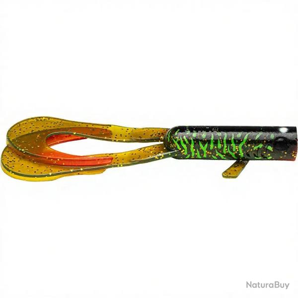 Leurre souple LMAB Drunk dancer 23cm Toxic zebra