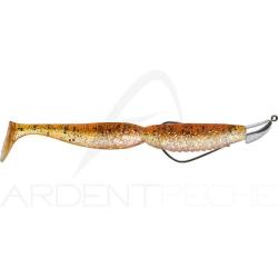 Leurre souple MEGABASS Super spindle worm 5 VM mont&eacute; VJ36 11g H3/0 x1 Tinsel brown