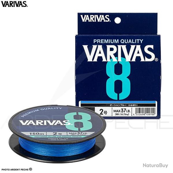 Tresse VARIVAS 8 OCBlue 150m PE0.6