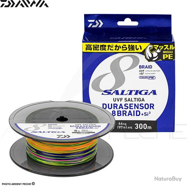 Tresse DAIWA Saltiga 8 Braid dura multicolore 300m PE4