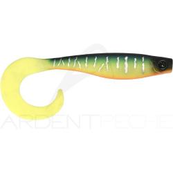 Leurre souple HYPERLASTICS Curlyminn round jig head 6 14g Mat tiger