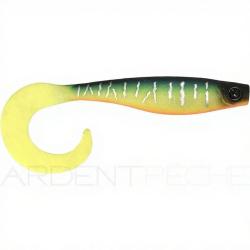 Leurre souple HYPERLASTICS Curlyminn round jig head 6 14g Mat tiger
