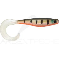 Leurre souple HYPERLASTICS Curlyminn round jig head 6 14g Red fin perch