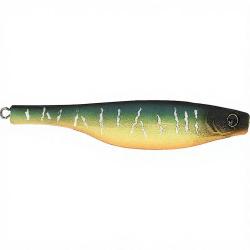 Leurre souple HYPERLASTICS Dartspin round jig head 3.5 7g Mat tiger/Chartreuse