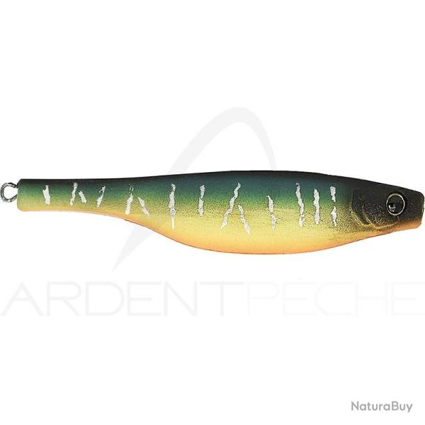 Leurre souple HYPERLASTICS Dartspin round jig head 5.5 14g Mat tiger/Chartreuse