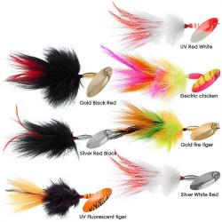Cuiller tournante PANTHER MARTIN Muskie marabuck PMMK Silver white red 24.1cm