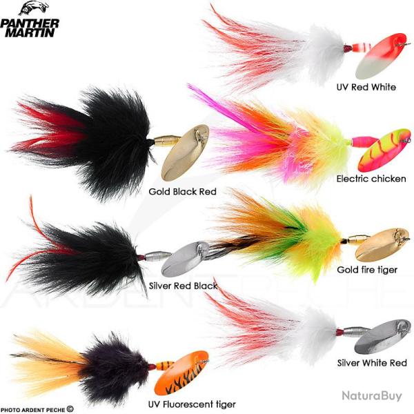 Cuiller tournante PANTHER MARTIN Muskie marabuck PMMK 24.1cm UV Red white