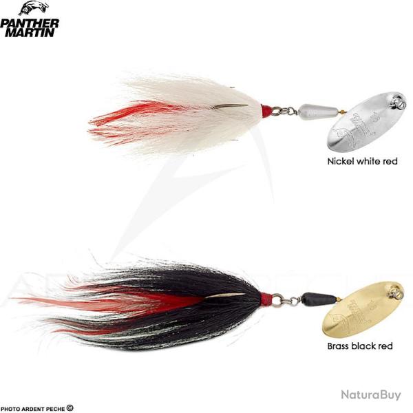 Cuiller tournante PANTHER MARTIN Classic muskie PMMKC 21.6cm Brass black red