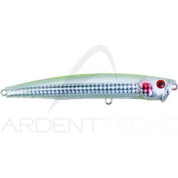 Leurre de surface ZIP BAITS Skinny pop 130 658 TK Seethrough Lame/LH