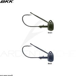 T&ecirc;te plomb&eacute;e BKK Silent chaser Draggin ned weedless Vert 7g / H1/0
