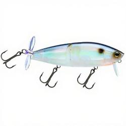Leurre flottant YO ZURI 3DB Wake prop 85 F GSSH Ghost sexy shad