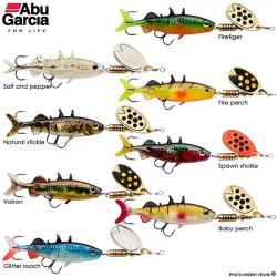 Cuiller tournante ABU GARCIA Fast attack stickle spinner Firetiger 8cm