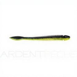 Leurre souple BERKLEY Powerbait power flail 90 Black/Sunshine yellow