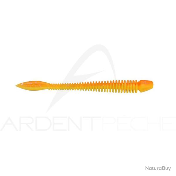 Leurre souple BERKLEY Powerbait power flail 90 Fluo orange/Sunshine yellow