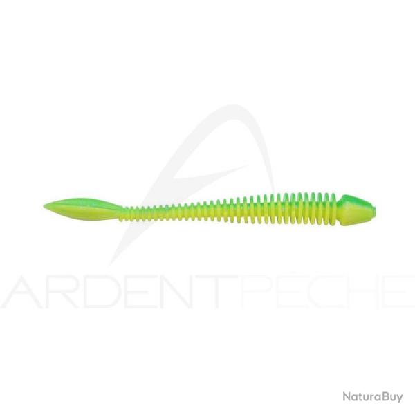 Leurre souple BERKLEY Powerbait power flail 90 Spring green/Sunshine yellow