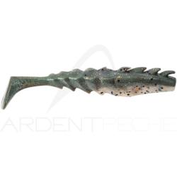 Leurre souple BERKLEY Gulp! nemesis prawn paddle tail 4 Peppered prawn