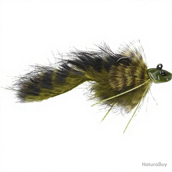 Bucktail jig SAKURA Chabio Zn M 2.5g OL Olive