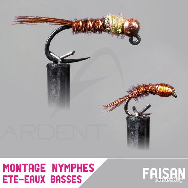 Montage nymphe GARBOLINO �t� eaux basses / Faisan