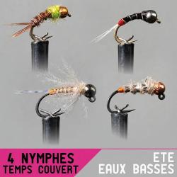 Montage nymphe GARBOLINO &Eacute;t&eacute; eaux basses / temps couvert Set x4