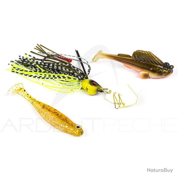 Pack de 3 leurres perche MEGABASS et RAID JAPAN