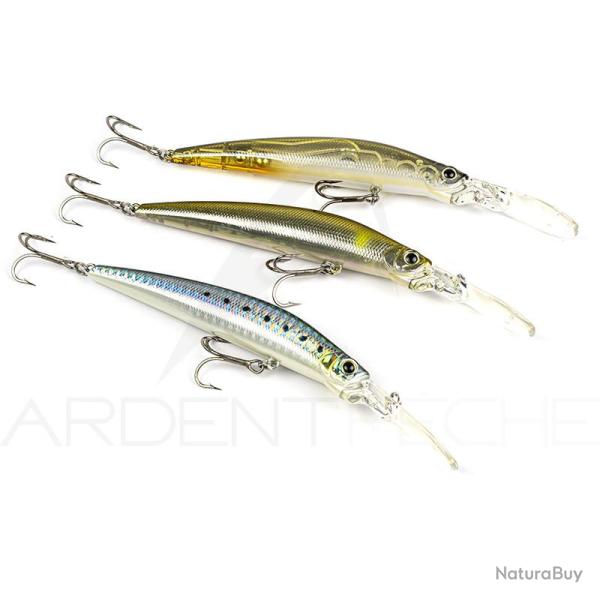Pack de 3 poissons nageurs DUO Crank minnow hacker 105 SP
