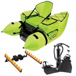 Float tube DEVAUX CAP-V2000 CHARTREUSE + KIT