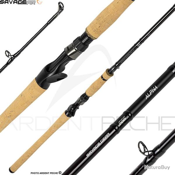 Canne casting SAVAGE GEAR Alpha SG6 Monster bait 2.46m / 110-220g