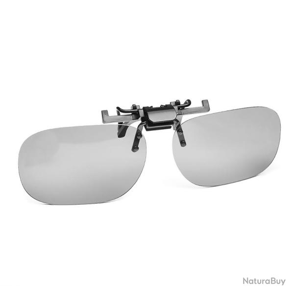 Clip lunettes polarisants DEVAUX Vuxun 100 gris