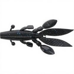 Leurre souple GARY YAMAMOTO Flappin hog 3.75 21 Black W/Large blue flake