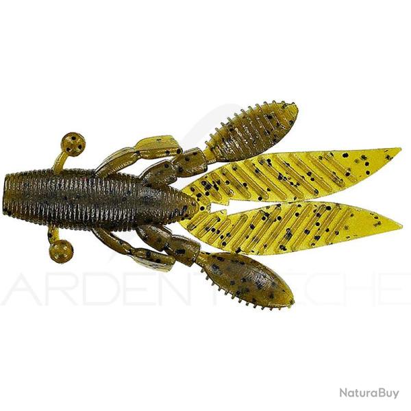 Leurre souple GARY YAMAMOTO Flappin hog 3.75 297 Green pumpkin W/Large black flake