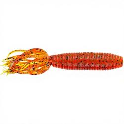 Leurre souple GARY YAMAMOTO Fat ika 4 196 Pumpkin W/Black green flake