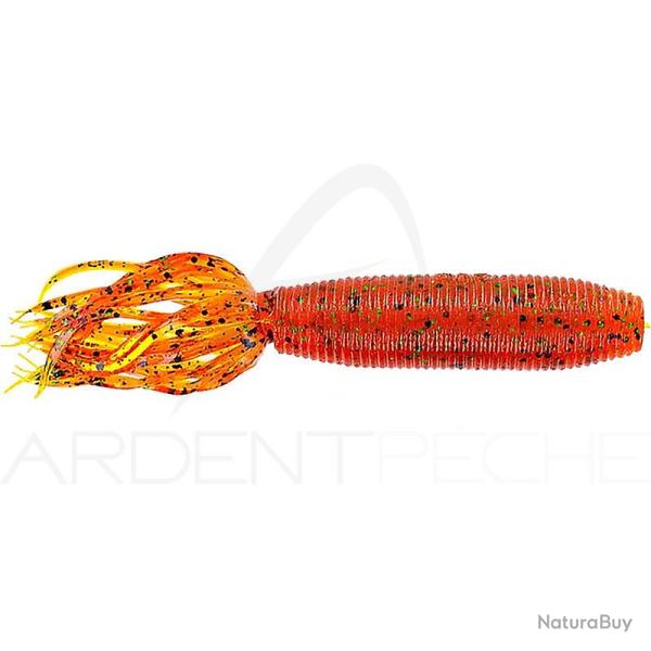 Leurre souple GARY YAMAMOTO Fat ika 4 196 Pumpkin W/Black green flake