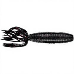 Leurre souple GARY YAMAMOTO Fat ika 4 51 Black W/Small red flake