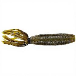Leurre souple GARY YAMAMOTO Fat ika 4 297 Green pumpkin W/Large black flake
