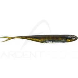 Leurre souple FISH ARROW Flash-J Split 4 01 Green pumpkin silver