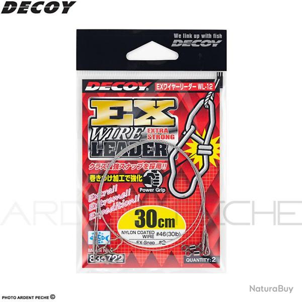Bas de ligne DECOY WL-12 EX Wire leader 40cm
