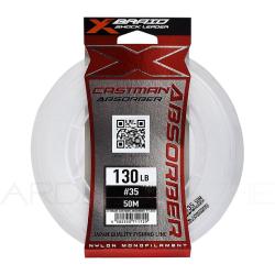 Fils nylon XBRAID Castman absorber 50m 130lb