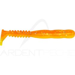 Leurre souple REINS Rockvibe shad 2.3 B76 Chika orange/Glow chart silver