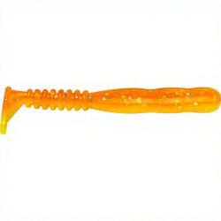 Leurre souple REINS Rockvibe shad 2.3 B76 Chika orange/Glow chart silver