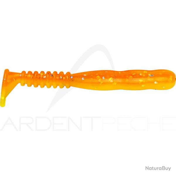 Leurre souple REINS Rockvibe shad 2.3 B76 Chika orange/Glow chart silver