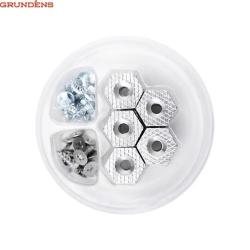 Clous GRUNDENS Hexagrip alloy cleat & carbide stud puck pack