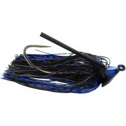 Rubber jig RAID JAPAN Head slide 9g 002 Black/Blue flake