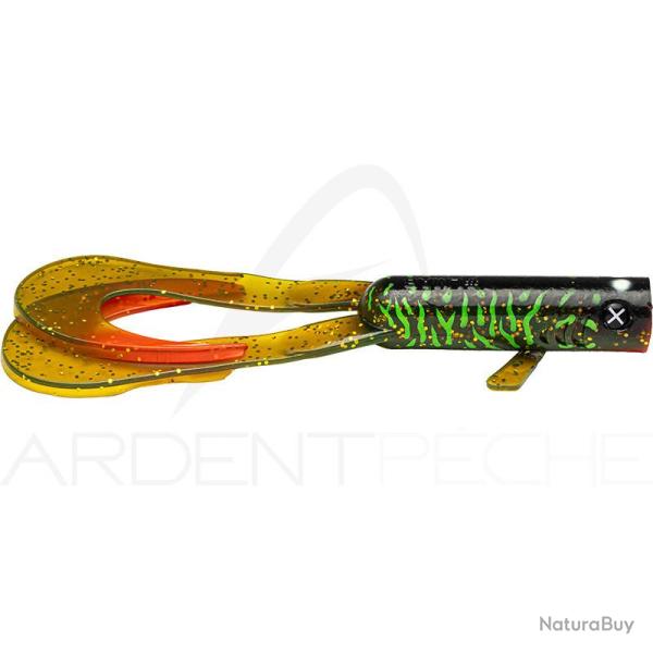 Leurre souple LMAB Drunk dancer 18cm Toxic zebra