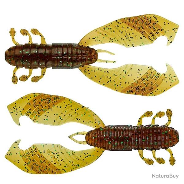 Leurre souple GUNKI Boogie craw vib 90 Pumpkin green flk