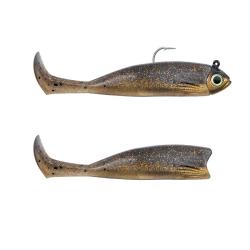 Leurre souple FIIISH Master shad combo 75 Light / 3g / Gold minnow